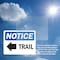 Signmission Trail (Left Arrow) Sign With Symbol, 7 in W x Rectangle, Vinyl Decal OS-2PACK-NS-D-57-L-18710 - alternate 5
